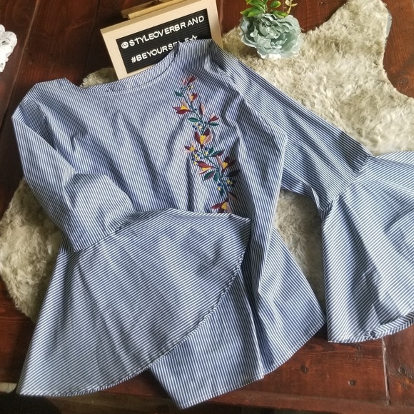 St. John's Bay striped top size P XL NWOT - Picture 3 of 8